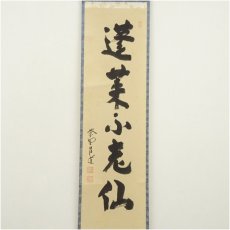 画像2: 大徳寺　前田昌道筆　「蓬莱不老仙」一行書　肉筆紙本掛軸（共箱） (2)