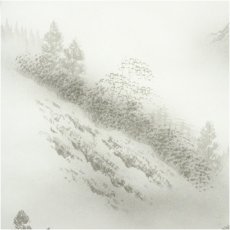 画像3: 玉芳筆　水墨山水　肉筆絹本掛軸（共箱） (3)