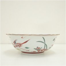 画像4: 九谷焼　菁光窯　利岡清光造　赤絵呉須鉢（共箱） (4)