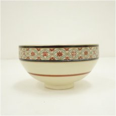 画像4: 京焼　定靖造　色絵七宝繋干支戌茶碗（箱付） (4)