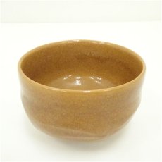 画像1: 作家物　飴釉茶碗 (1)