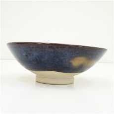 画像4: 九谷焼　森澤昭三造　深厚耀変釉茶碗（共箱） (4)