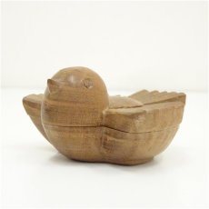 画像2: 福田慶造造　桑造雀香合（共箱） (2)