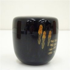 画像3: 池端治峰造　漆塗秋草蒔絵中棗（共箱） (3)