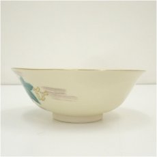 画像4: 京焼　加藤隆山造　色絵青楓文平茶碗（箱付） (4)