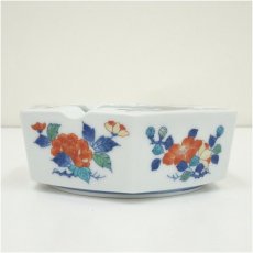 画像3: 今泉今右衛門造　錦花絵灰皿（共箱） (3)