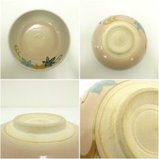 画像6: 京焼　坂野光伸造　色絵青楓文茶碗 (6)
