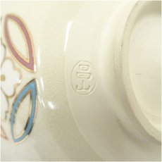 画像5: 京焼　加藤昌山造　色絵七宝花菱平茶碗 (5)