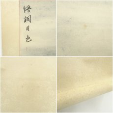 画像7: 中国画　作家物　梧桐月色図　肉筆紙本掛軸（保護箱） (7)