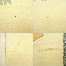 画像8: 紫水筆　元禄美人　肉筆絹本掛軸（共箱） (8)