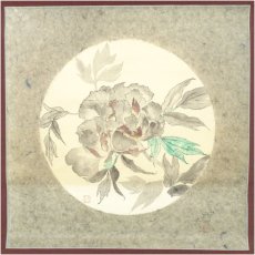 画像2: 瀧田項一筆　牡丹　肉筆紙本掛軸（共箱） (2)