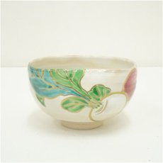 画像1: 東山造　色絵蕪茶碗 (1)
