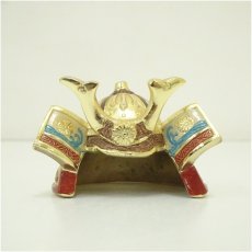 画像3: 金谷宗林造　兜蓋置（共箱） (3)