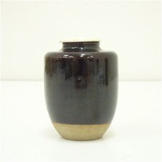 画像4: 陶六造　肩衝茶入（仕覆付） (4)