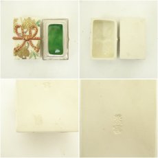 画像6: 京焼　橋本紫雲造　色絵文筥香合（共箱） (6)