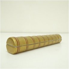 画像4: 芳正造　金彩横笛香合（共箱） (4)