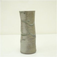 画像4: 杉江幸治造　灰釉竹花入（共箱） (4)