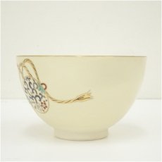 画像4: 京焼　小栗龍靖造　色絵鞠茶碗（箱付） (4)
