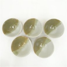 画像3: 柿花窯造　伊羅保掛花文　数茶碗10客 (3)