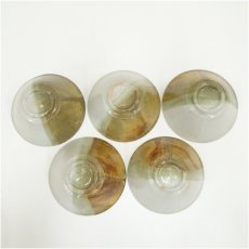 画像4: 柿花窯造　伊羅保掛花文　数茶碗10客 (4)