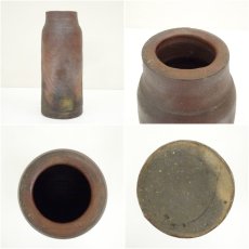 画像6: 備前焼　吉本正造　花入（共箱） (6)