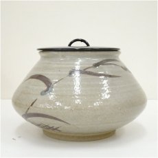 画像3: 唐津焼　武内利左衛門造　絵唐津水指（共箱） (3)