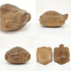 画像6: 福田慶造　桑造亀香合（共箱） (6)