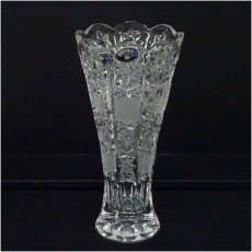画像2: ボヘミアガラス　カット花瓶（箱付） (2)