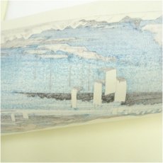 画像5: 歌川広重　東海道五十三次　「江尻」　手摺浮世絵版画 (5)