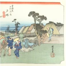 画像3: 歌川広重　東海道五十三次　「戸塚」　手摺浮世絵版画 (3)