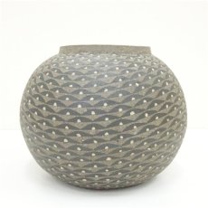 画像4: 益子焼　加守田貞三造　象嵌壷（共箱） (4)