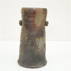 画像2: 備前焼　難波総城造　耳付花入（共箱） (2)