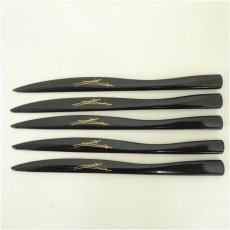 画像4: 輪島塗　松葉蒔絵菓子切5本（箱付） (4)