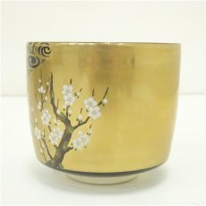 画像4: 京焼　宮地英香造　光琳梅筒茶碗（箱付） (4)