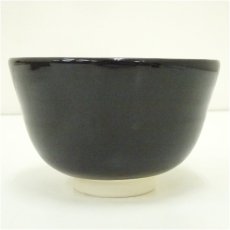 画像4: 京焼　田中香泉造　黒仁清雪華茶碗（箱付） (4)