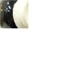 画像7: 京焼　田中香泉造　黒仁清雪華茶碗（箱付） (7)
