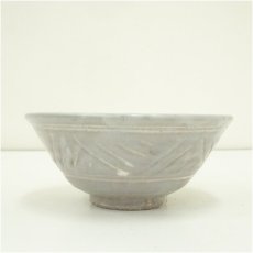 画像4: 京焼　安田全宏造　三島茶碗（共箱） (4)