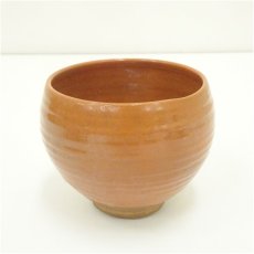 画像2: 古物　京焼　作家物　赤楽茶碗（共箱） (2)