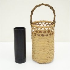 画像2: 竹編手付花籠（箱付） (2)