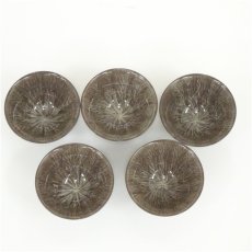 画像3: 現川焼　豊瑞軒　十三代　横石臥牛造　白鷺文朝顔碗5客（共箱） (3)