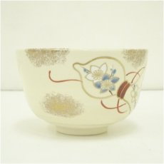 画像4: 中村与平造　色絵立雛茶碗（箱付） (4)