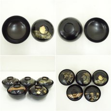画像6: 古物　春孝造　蒔絵吸物椀10客（共箱） (6)
