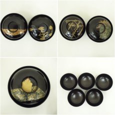 画像7: 古物　春孝造　蒔絵吸物椀10客（共箱） (7)