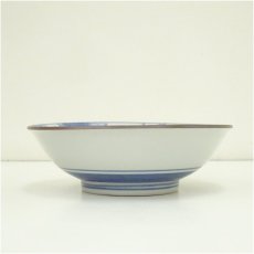 画像4: 丸谷焼　哲治造　藍九谷　芙蓉文鉢（共箱） (4)