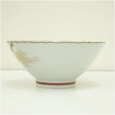 画像4: 九谷焼　泰山造　色絵梅図菓子鉢（共箱） (4)