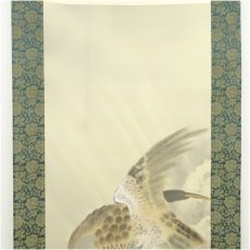 画像3: 小堀正泉筆　鷹　肉筆絹本掛軸（共箱） (3)