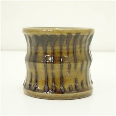 画像4: 鉄釉筋文蓋置（箱付） (4)