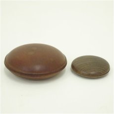 画像1: 木地香合2点セット (1)