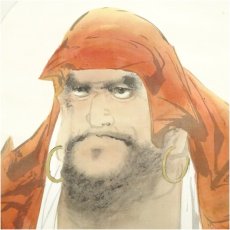 画像3: 長谷川武岳筆　達磨図　肉筆絹本掛軸（共箱） (3)