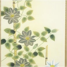 画像4: 芸元筆　鉄仙花　肉筆絹本掛軸（共箱） (4)